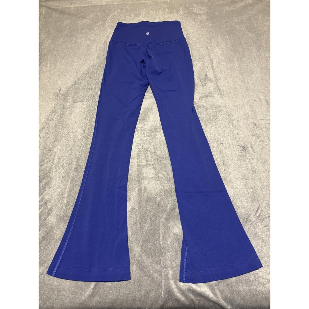 Lululemon Women Size 4 Blue Align High Rise Mini Flare Pant Legging W5EUSS